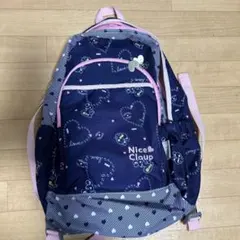 Nice Claup キッズ リュック ネイビー ピンクのサムネイル