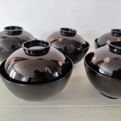 お椀 漆器 4客 骨董品 江戸時代 天保 - メルカリ