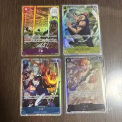 ワンピースカード　万雷　ゾロ　サボ　ナミ　sr