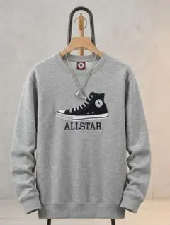 CONVERSE ALLSTAR 長袖 スウェット グレーのサムネイル