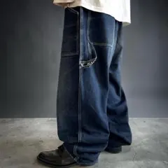 極太 90s Wrangler バギーカーゴデニムパンツ ヴィンテージ 未使用