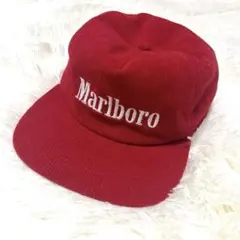 【希少】Marlboro コーデュロイ キャップ 赤 レッド ヴィンテージ90s