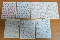 ネイルシール 7枚セット 雪の結晶・海洋生物