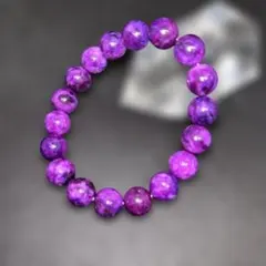 【オススメ】天然石パワーストーン　パープルチャロアイトブレスレット　10㎜