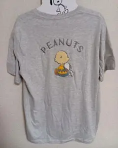 スヌーピー　チャーリーブラウン　サガラ刺繍　Tシャツ　半袖　メンズL