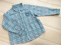 【美品】ファミリア⭐︎長袖ガーゼシャツ⭐︎チェック120