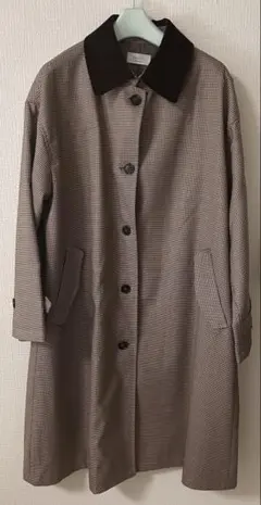 アベイル　レディース　コート　薄手　千鳥柄　スプリングコート