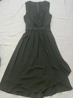 エメ　カーキ　ドレス　ワンピース