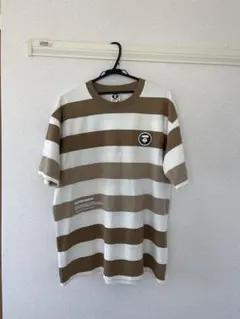 AAPE NOW ストライプ Tシャツ
