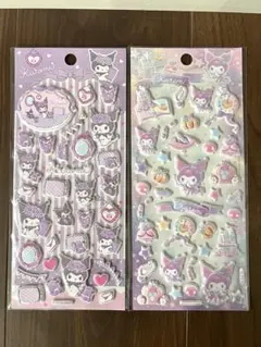 Kuromi シールセット 2シート パープル