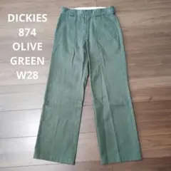 古着 dickies 874 ワークパンツ オリーブ W28 ディッキーズ チノ