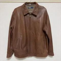 90s ラルフローレン ラムレザージャケット レア