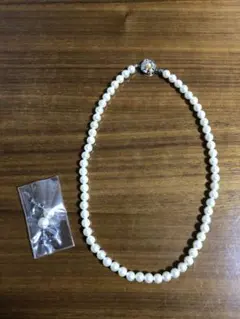 【未使用品】冠婚葬祭用ネックレス&イヤリング　セット