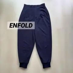 エンフォルド enfold コクーンジョッパーズパンツ ネイビー