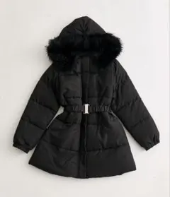 OLIVEdesOLIVE ウエストベルト付きダウンコート