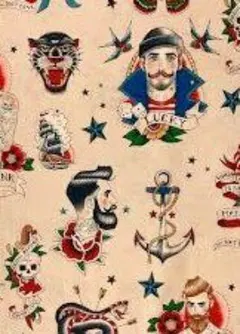 アレキサンダーヘンリーanchors away　110cm✕200cmベージュ