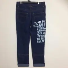 新品 ロールアップデニムパンツ 150 センチ デニム 女児 女の子 子供