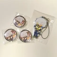 刀剣乱舞-ONLINE- 鳴狐/ラバスト,缶バッジ４点