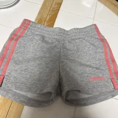 adidas ハーフパンツ グレー/ピンク 150cm