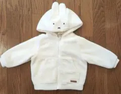 petitmain ウサギフード付き　パーカー　 80　ボア　プティマイン　羽織