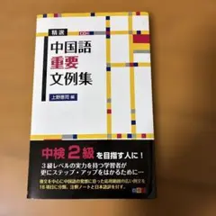 精選中国語重要文例集