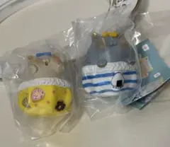 にゃん家の団欒 ふくふくまんまる おぱんつねこさん ドーナツ　カプセルトイ　2つ