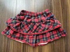 HOT BISCUIT 赤 チェック フリルキュロット