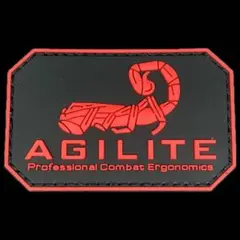 AGILITE スコーピオンロゴ レッド パッチ