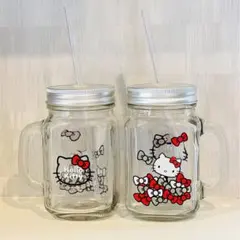 ハローキティ ガラスジャーマグ 2個セット
