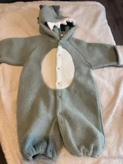 恐竜デザイン もこもこロンパース