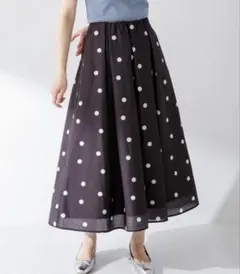 タック ロングスカート