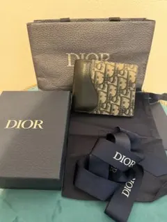 DIOR 二つ折り財布 モノグラム柄