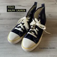 【極美品/人気】POLO ラルフローレン ハイカットスニーカー ネイビー29cmのサムネイル