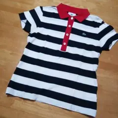 LACOSTE ストライプ ポロシャツ サイズ40
