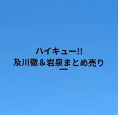 ハイキュー!!　及川徹＆岩泉一　まとめ売り