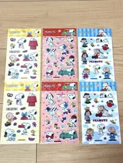 PEANUTS スヌーピー ぶっくりシール 6枚セット