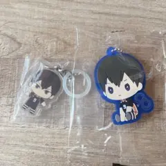 影山飛雄　ふらっとめじるしアクセサリー　ぺたっとねじまきらばーきーほるだー