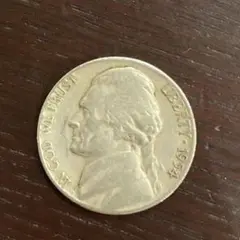 アメリカ硬貨リバティ5セントコイン☆ジェファーソン1992年D&1987年D2枚 アメリカ硬貨リバティ5セントコイン☆ジェファーソン1992年