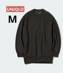 UNIQLO ユニクロ　ドライスウェットクルーシャツ（長袖）　ブラック