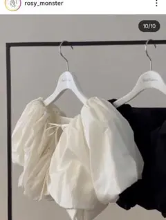 ロージーモンスター　ホワイト パフスリーブ ボレロ