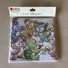 ディズニーシーダッフィーとフレンズ タオル 約35cm×34cm 新品