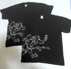 猿のイラスト Tシャツ 2枚セット（Sサイズ）