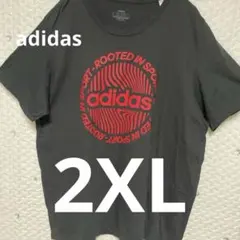 アメカジ　古着　Tシャツ 半袖　黒　2XL adidas