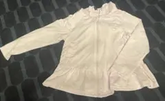 カラメルカカ　フリルフード付きウィンドブレーカーパーカー