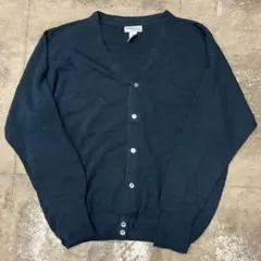 古着 90年代 PENGUIN SPORTS アクリルニットカーディガンブラック