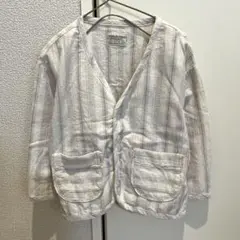 ストライプシャツカーディガン＊apres les cours＊100cm