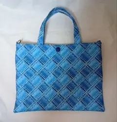 ハンドメイド＊ワンマイルトート ２WAYマイケル・ミラー　デニム柄