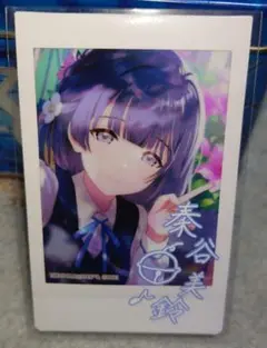 学園アイドルマスター C106 チェキ 秦谷美鈴　サイン入り