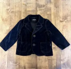 コムサイズムキッズ110黒 【大人気】コーデュロイ ジャケット