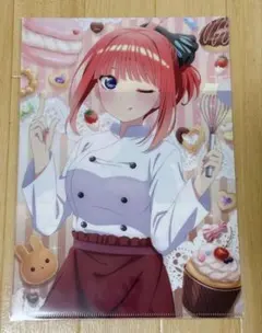 五等分の花嫁 中野二乃 クリアファイル、映画特典色紙、カード、缶 